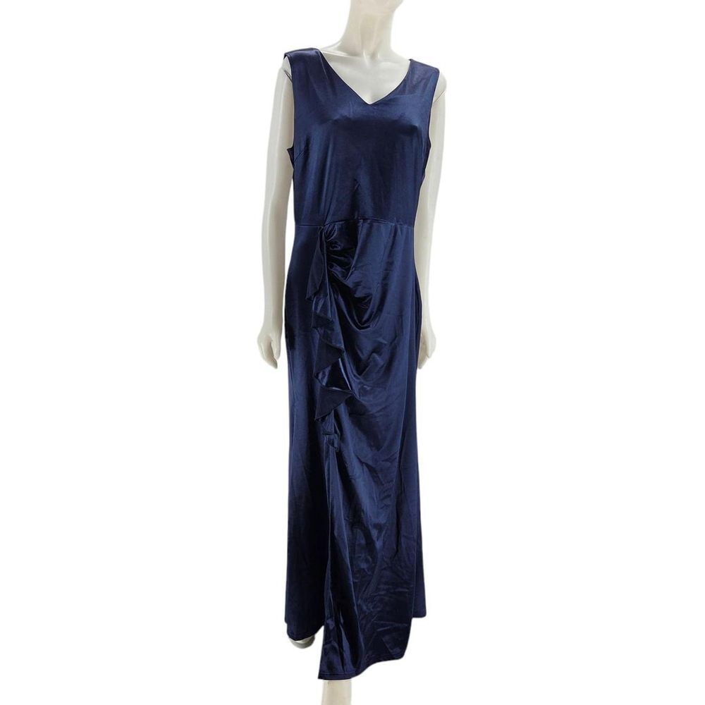 Rich Dark Blue Evening Gown